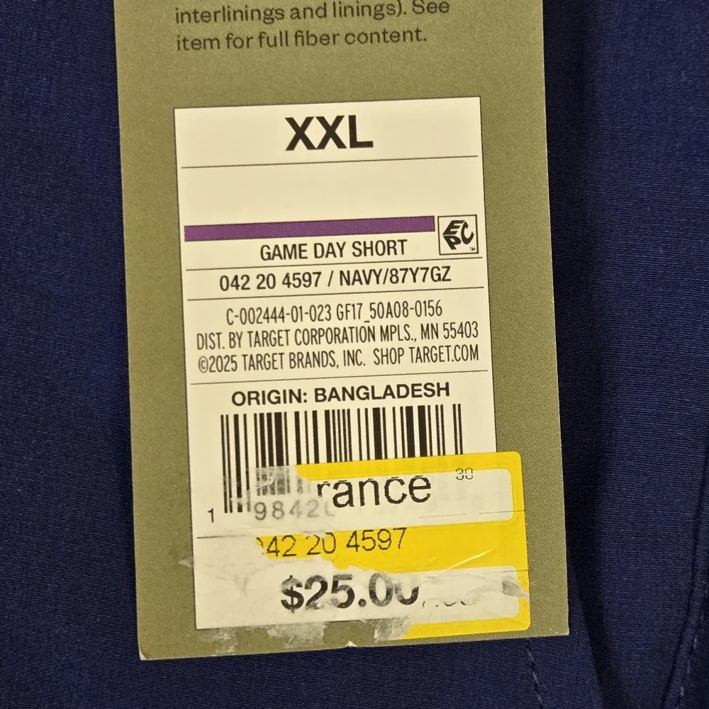 NWT Goodfellow Blue Game Day Shorts 7